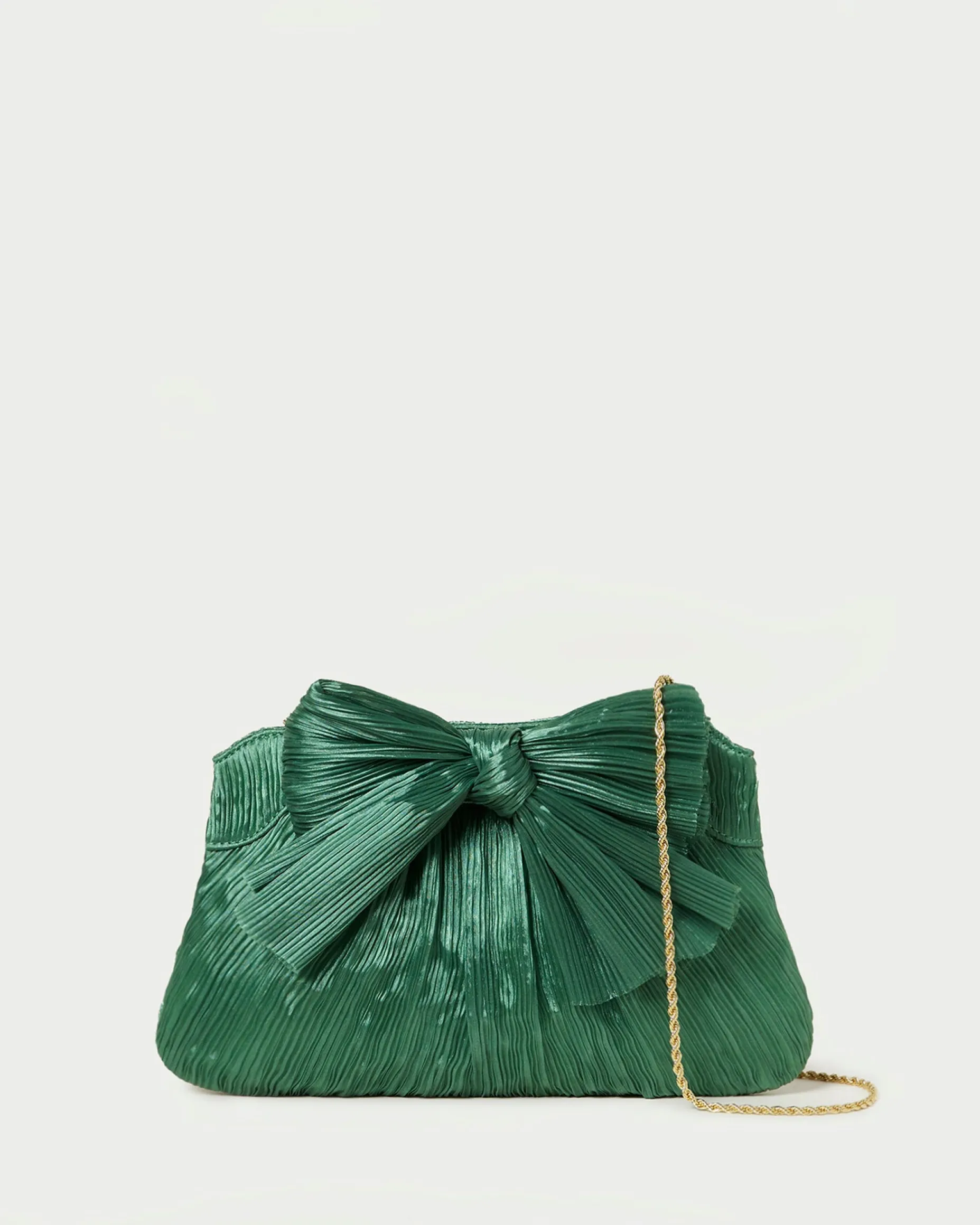 Rayne Brown Gingham Bow Clutch
