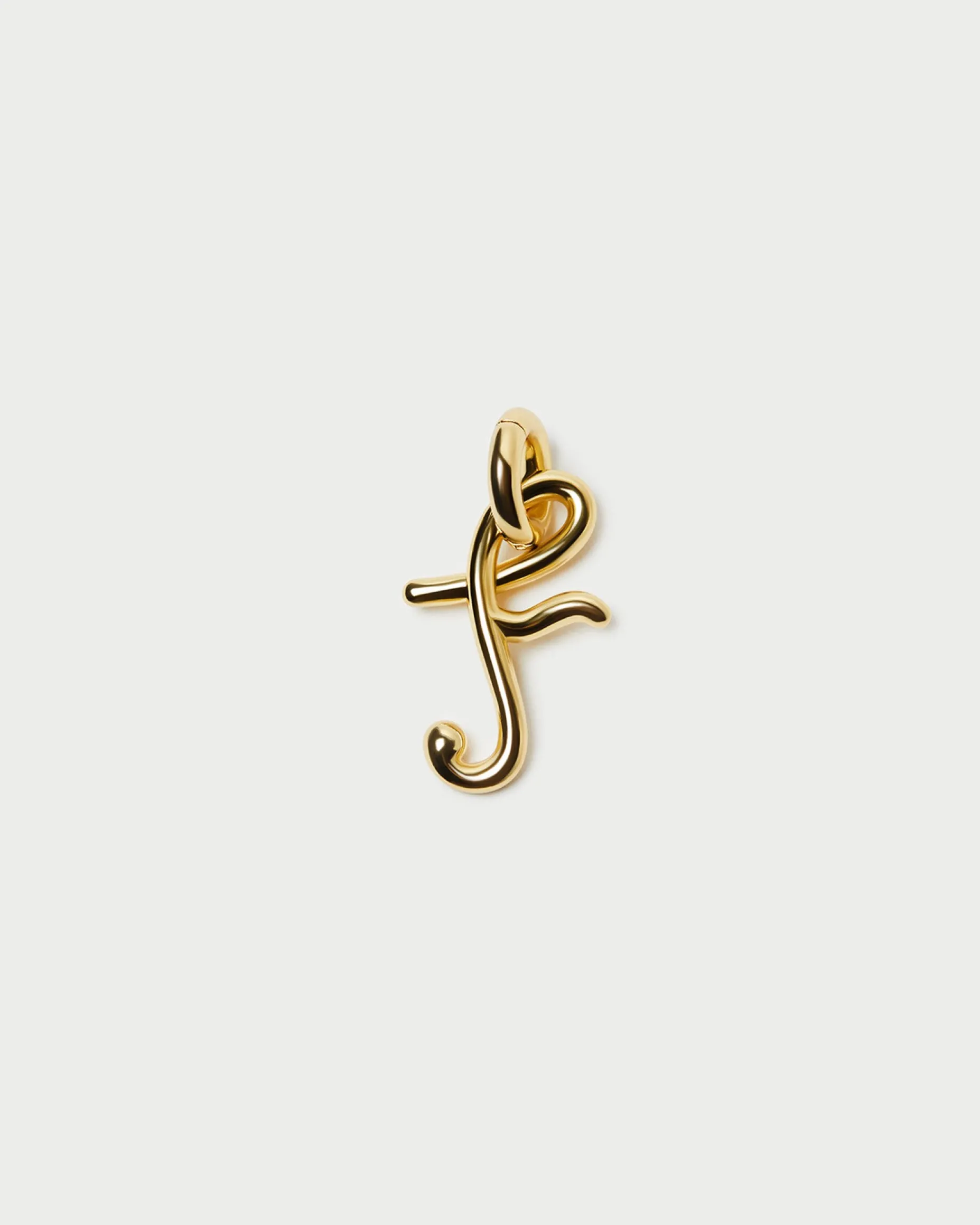 Small Gold Letter "V" Charm