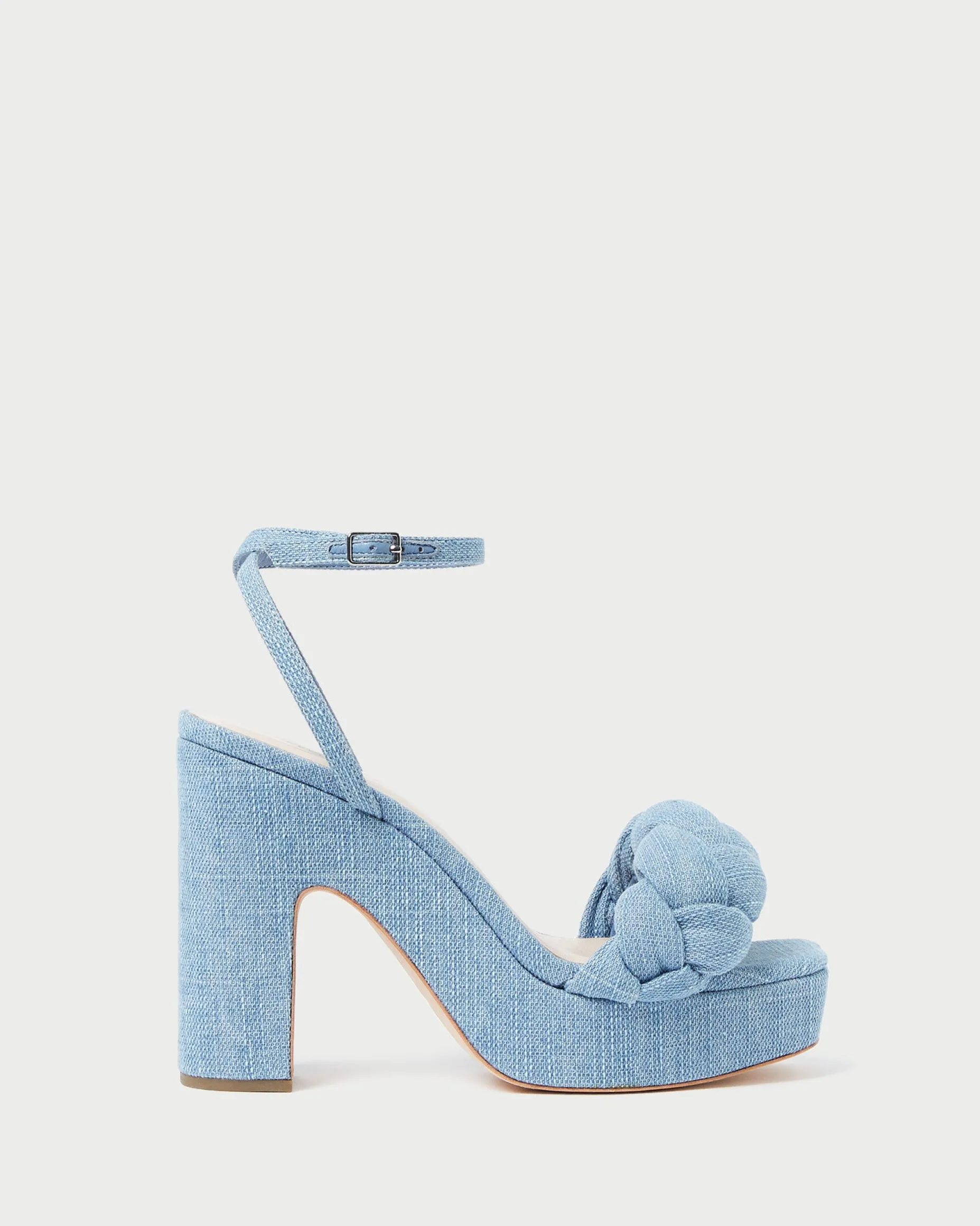 Fae Blue Denim Platform Heel