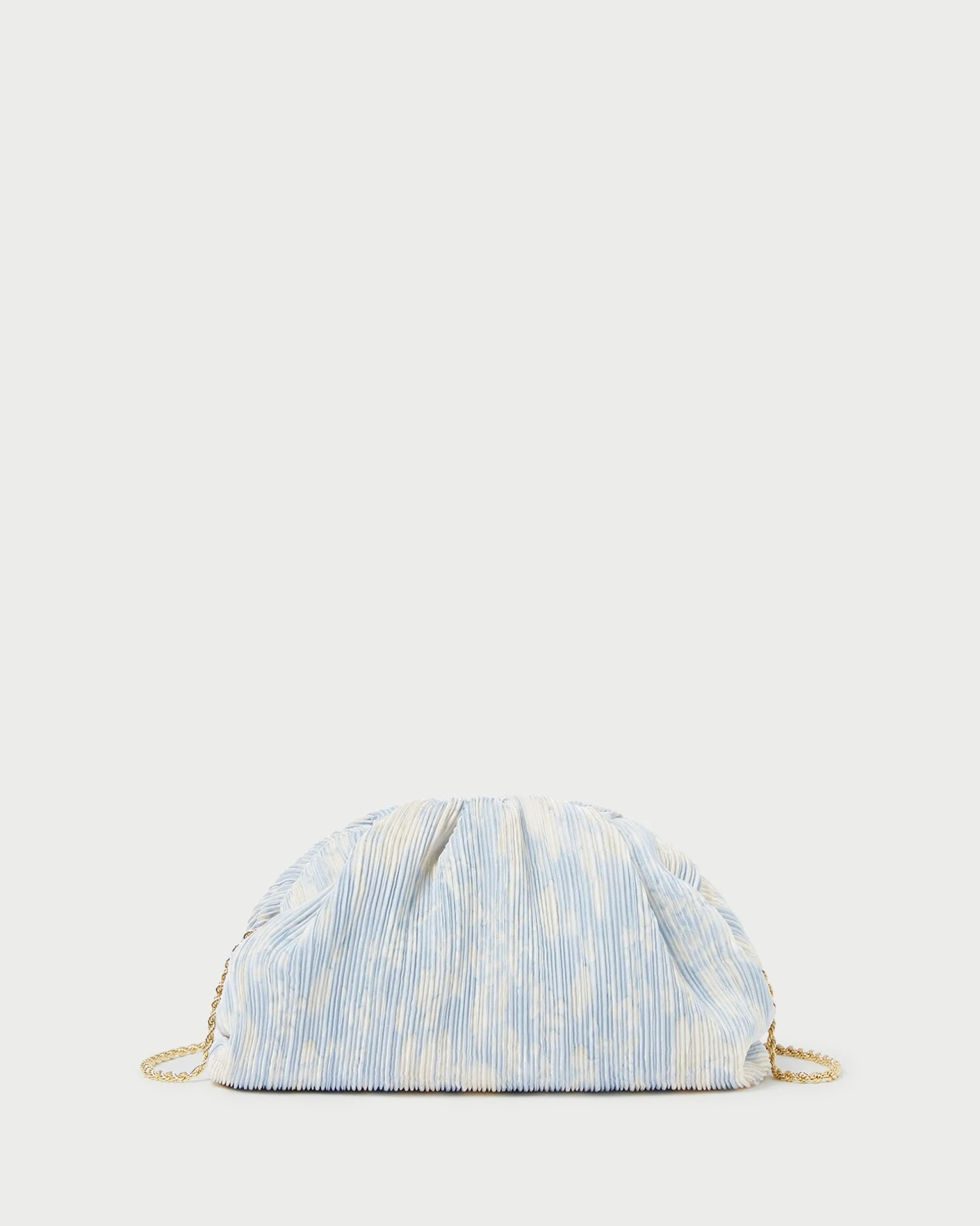 Bailey Blue Floral Pleated Clutch