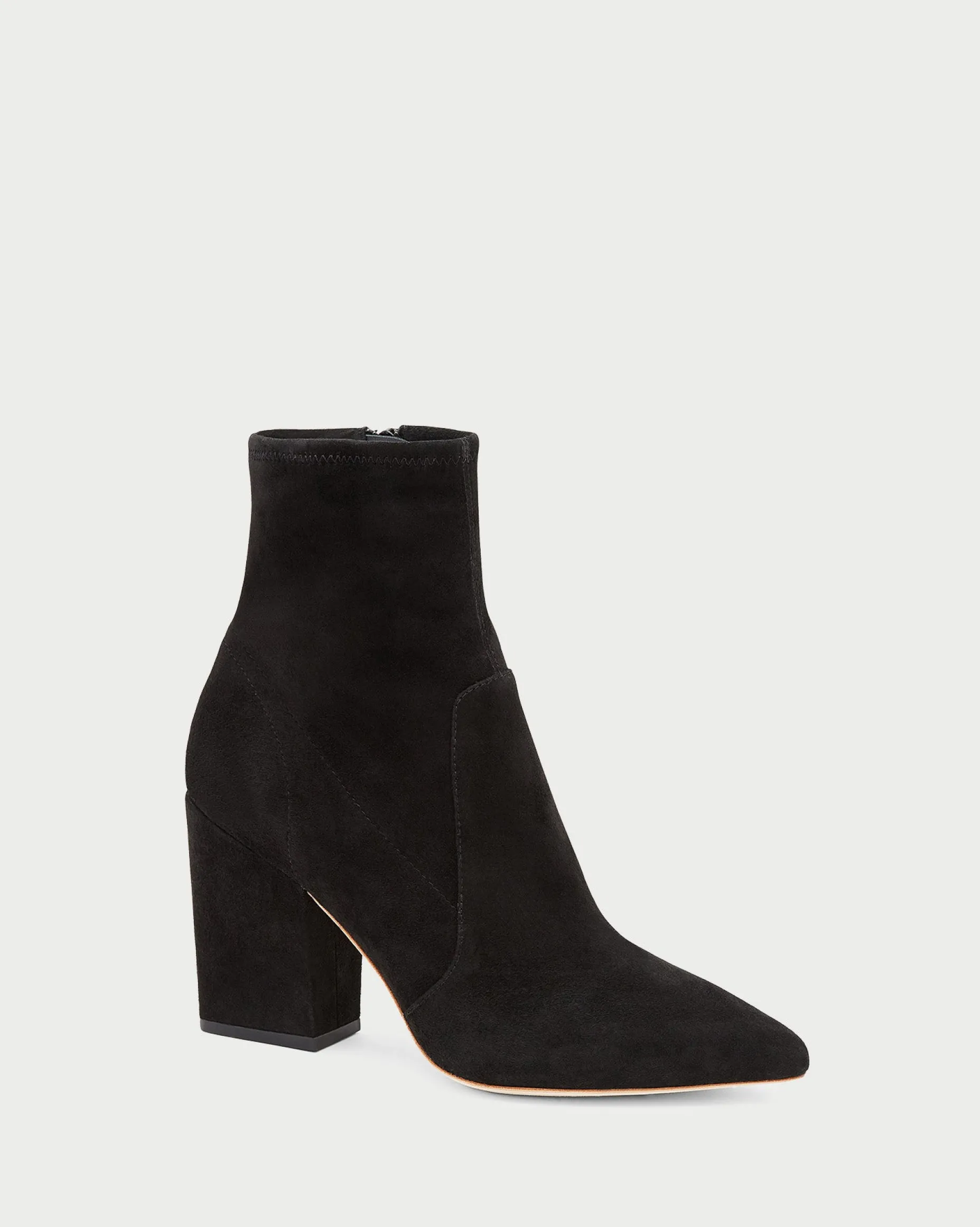 Isla Cacao Suede Slim Ankle Bootie