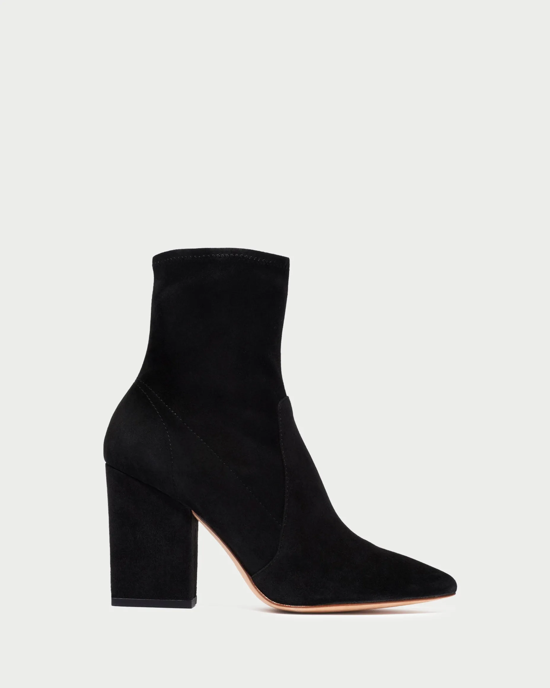 Isla Cacao Suede Slim Ankle Bootie