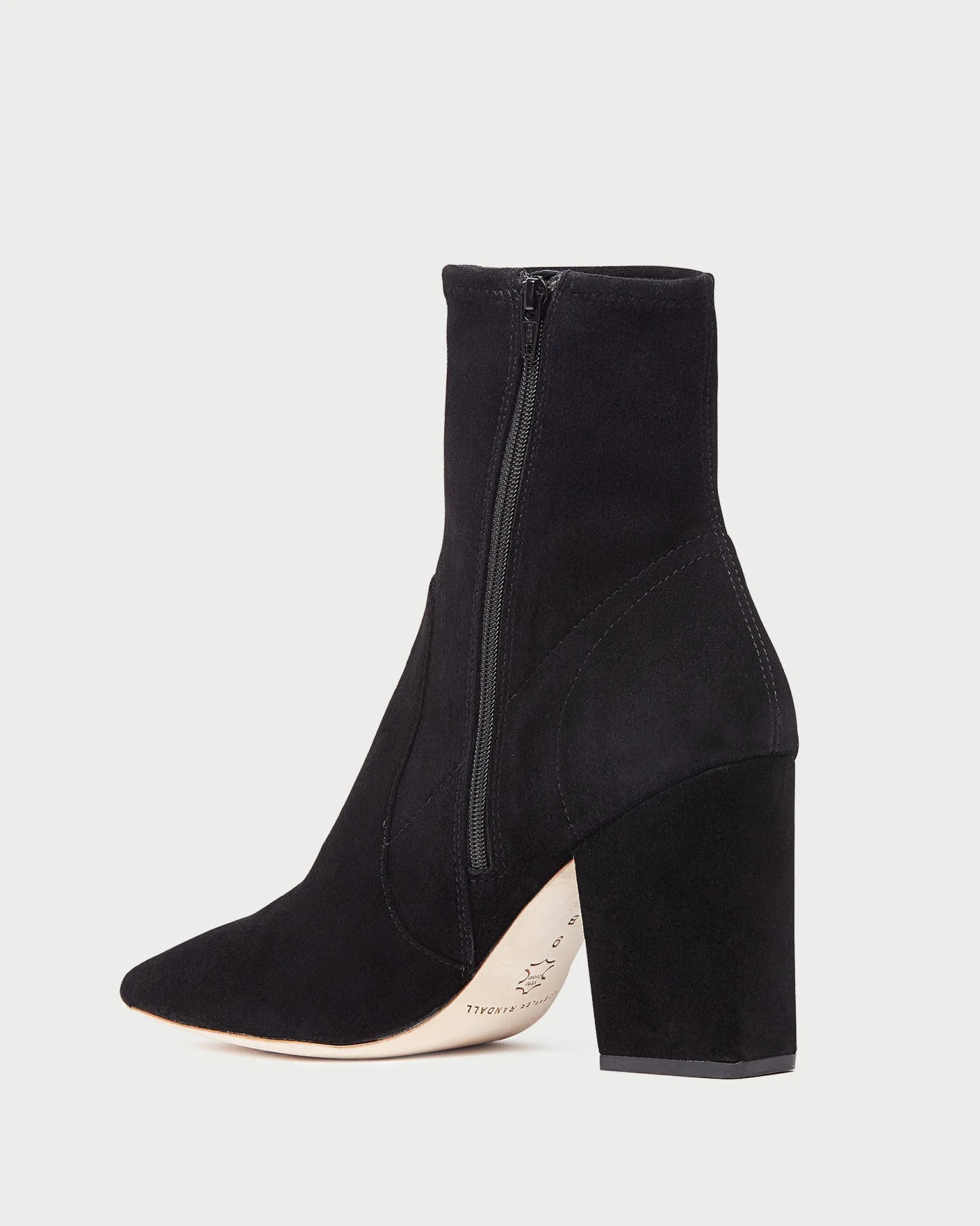 Isla Cacao Suede Slim Ankle Bootie