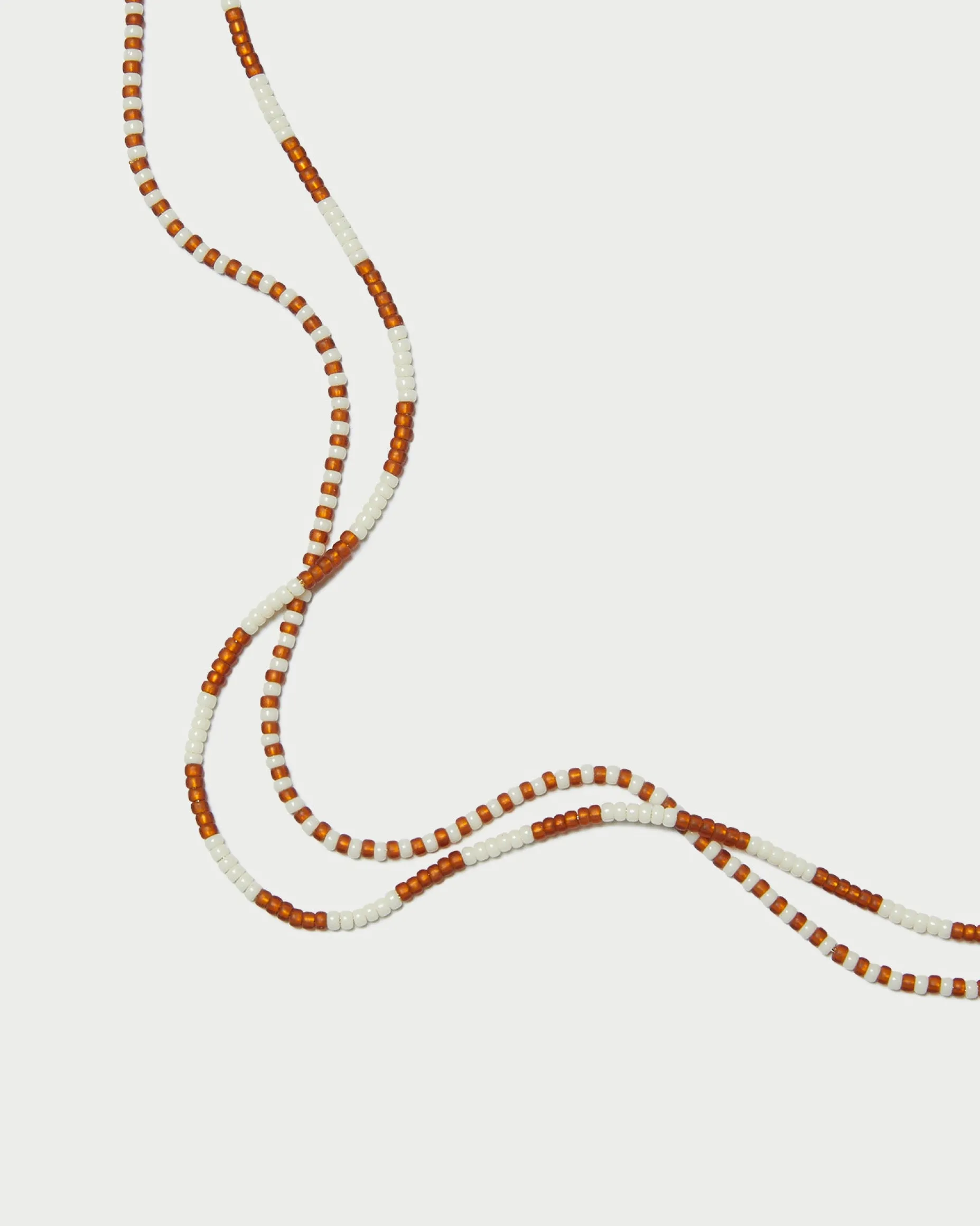 Soo Amber/Cream Necklace Set