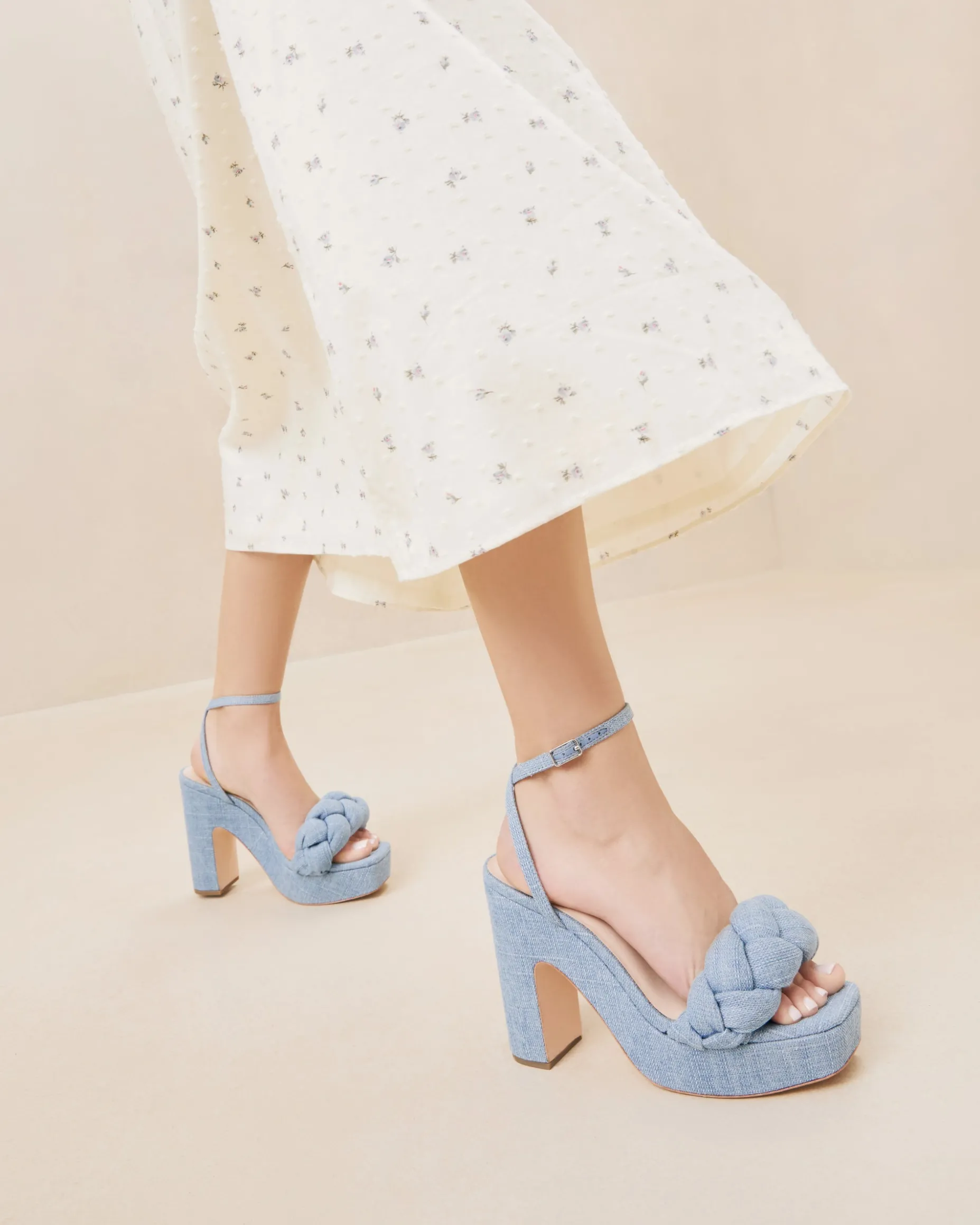 Fae Natural Platform Heel
