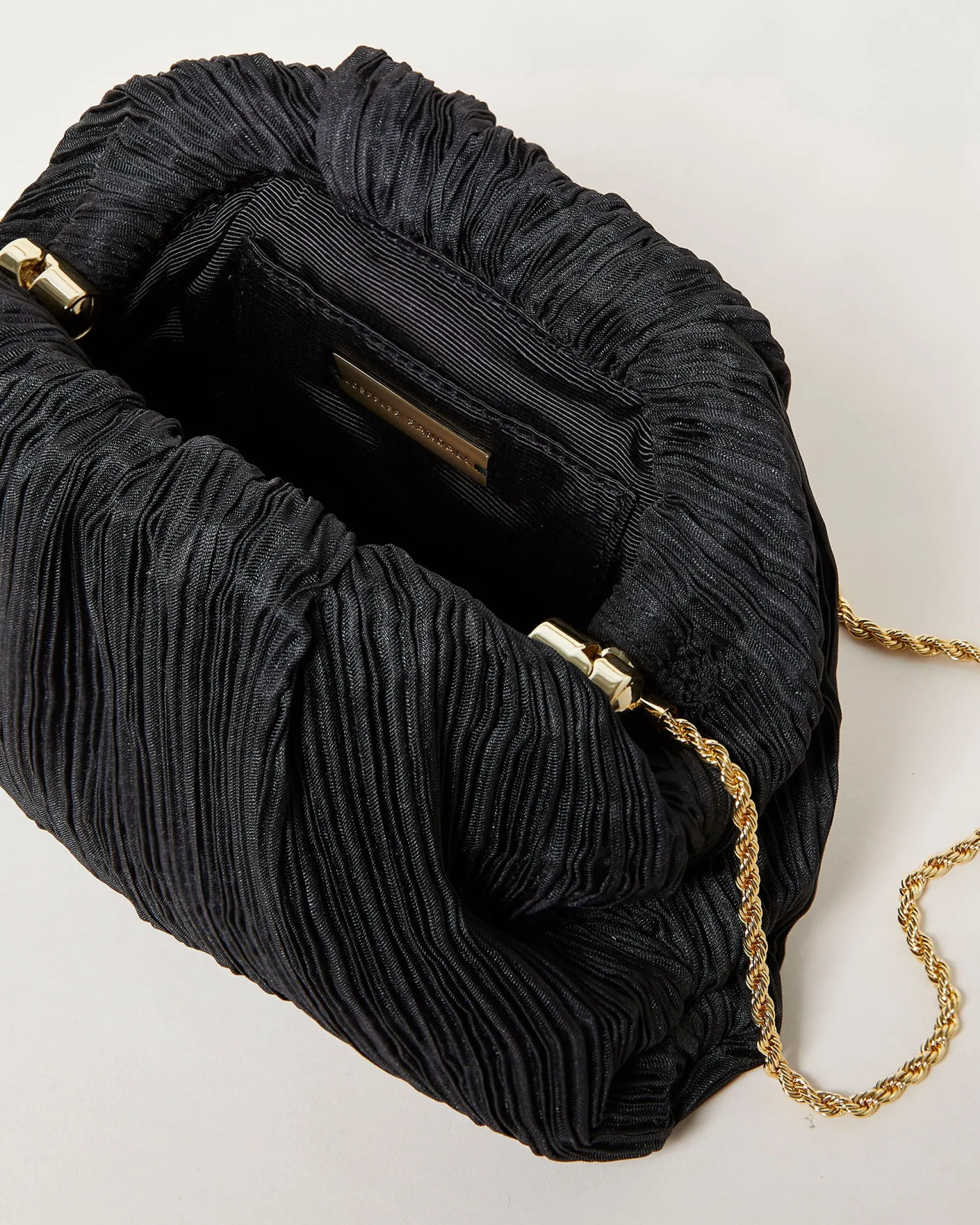 Bailey Pearl Pleated Dome Clutch