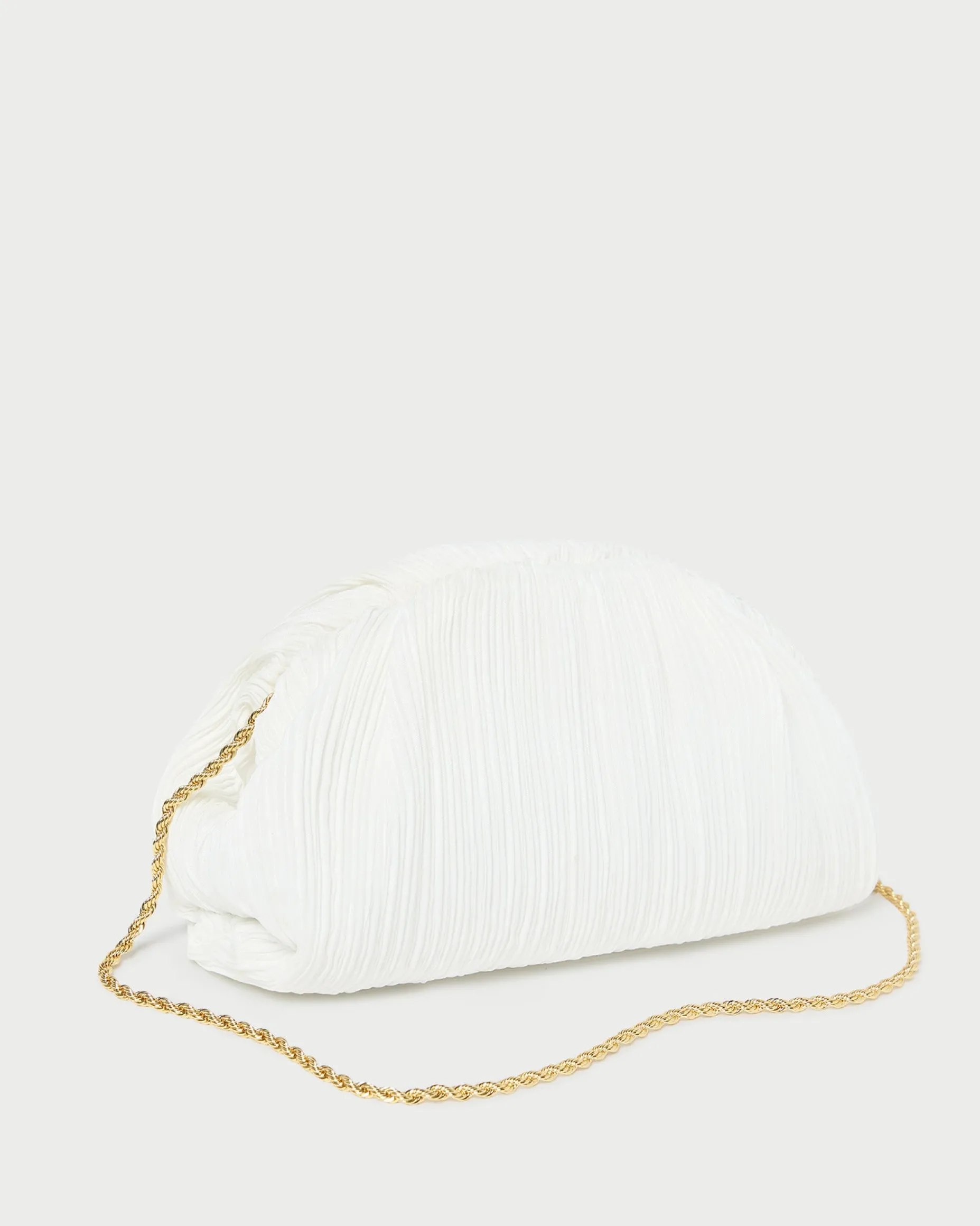 Bailey Pearl Pleated Dome Clutch