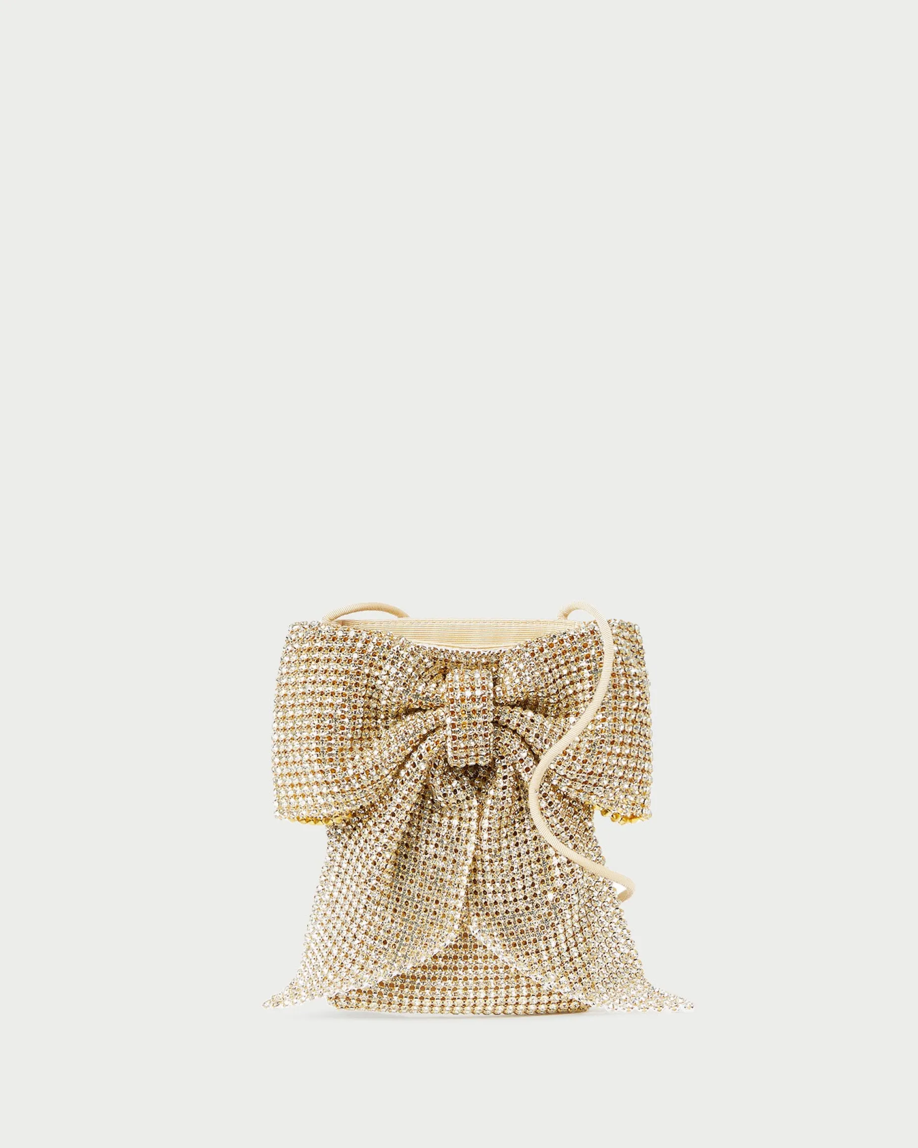 Violet Cream Woven Bow Crossbody