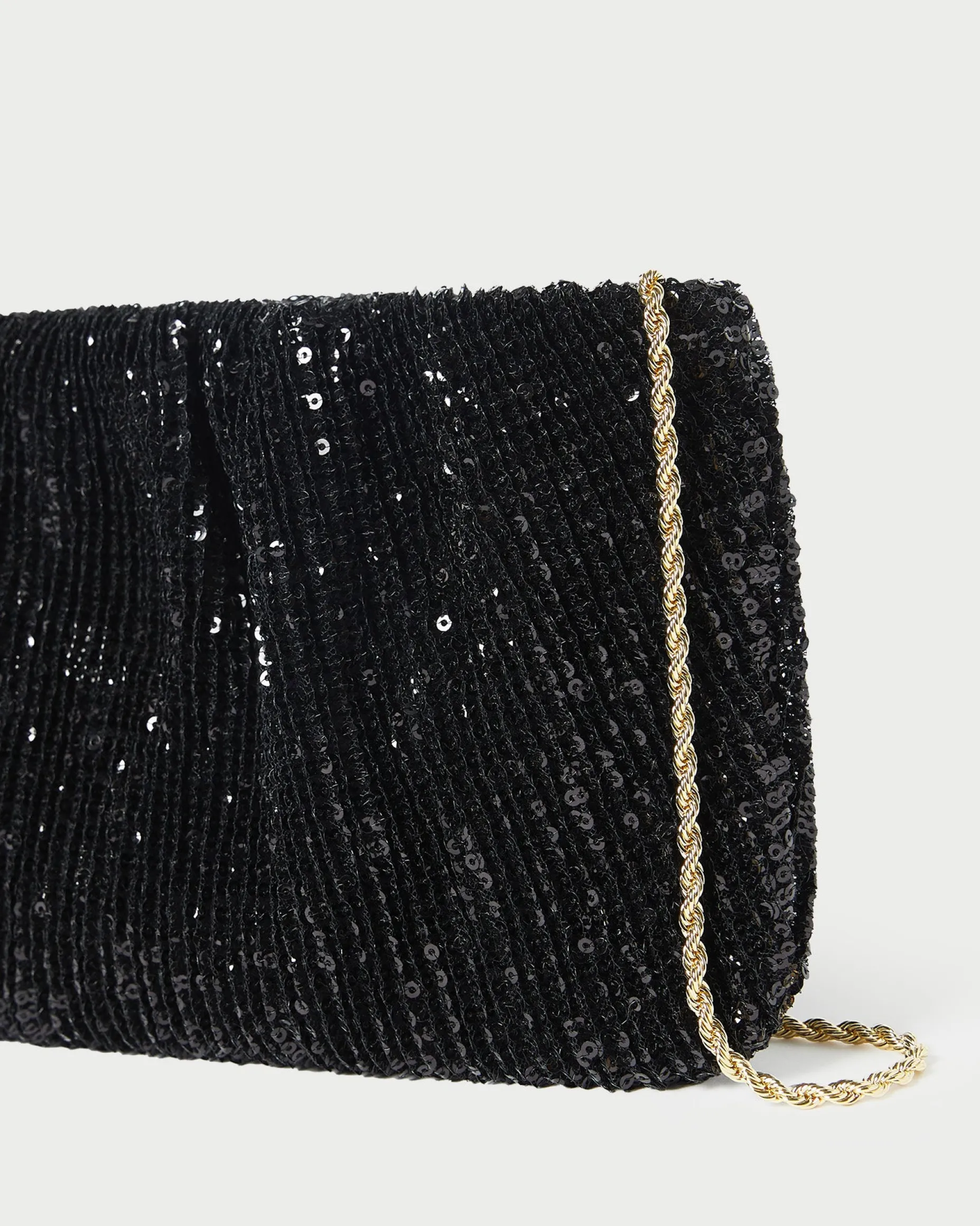 Brit Brown Gingham Pleated Clutch