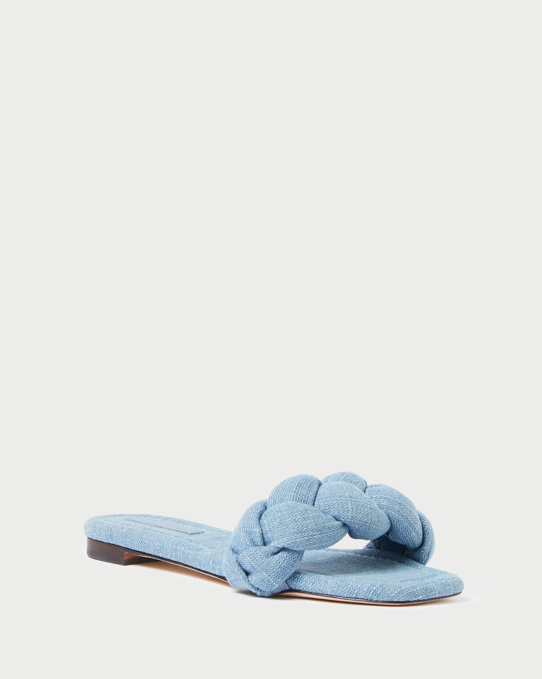 Joanna Blue Denim Braided Sandal