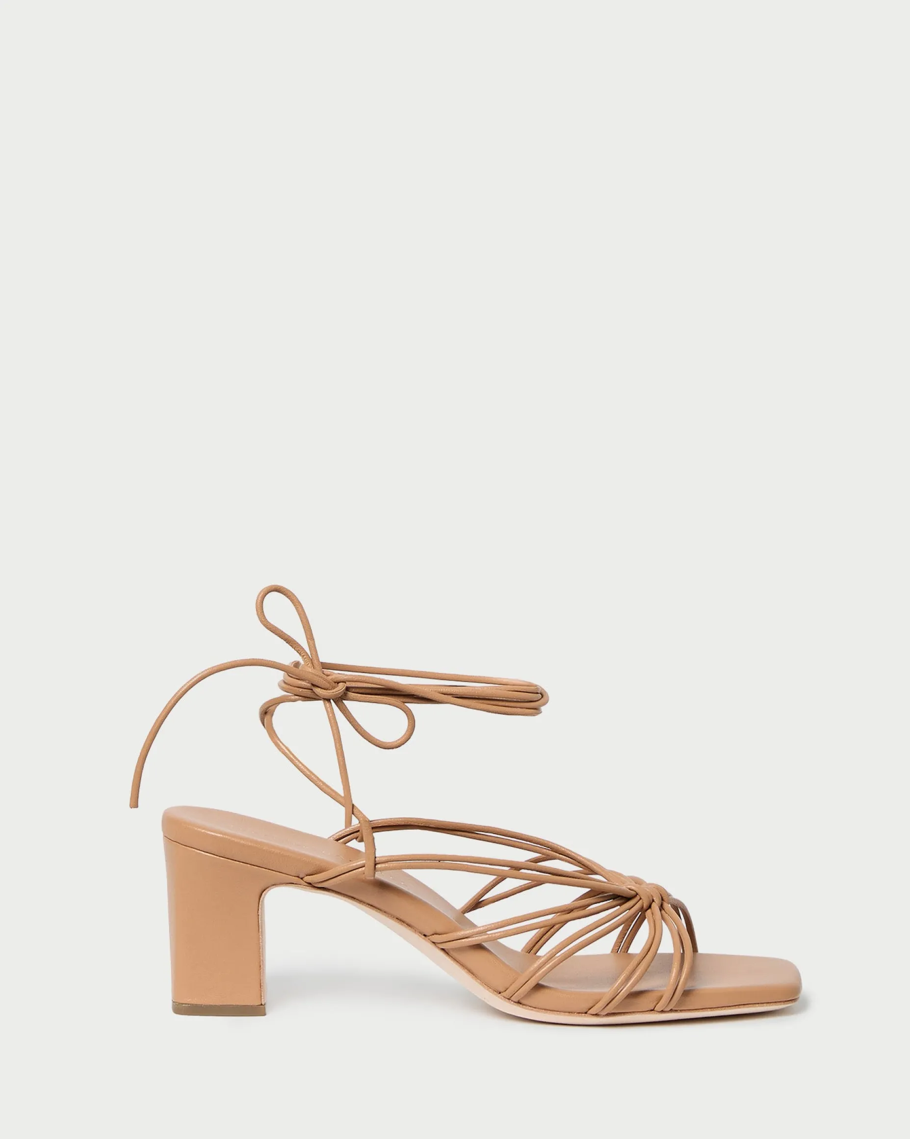 Ryder Gold Leather Heeled Sandal