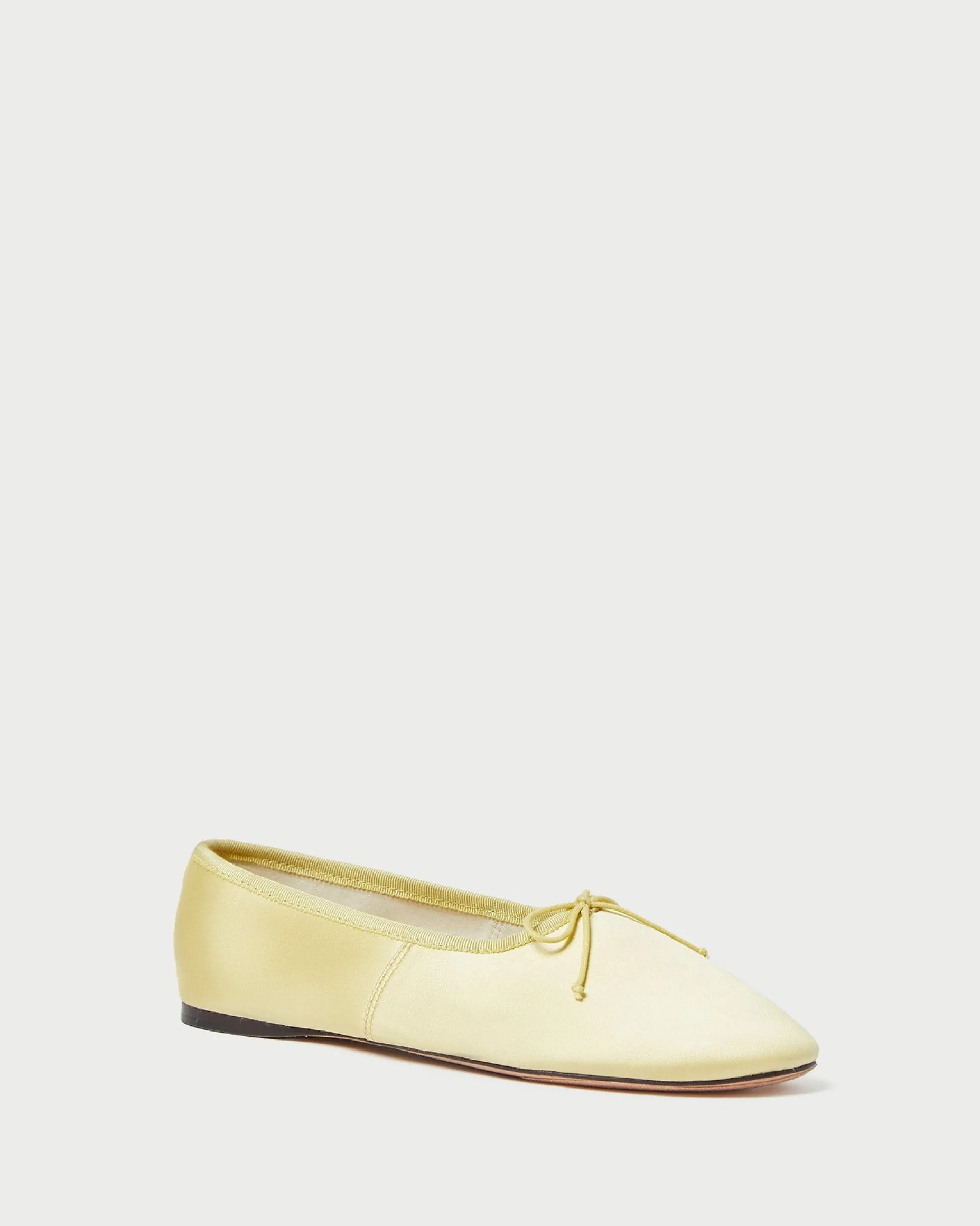 Landon Cream Satin Ballet Flat