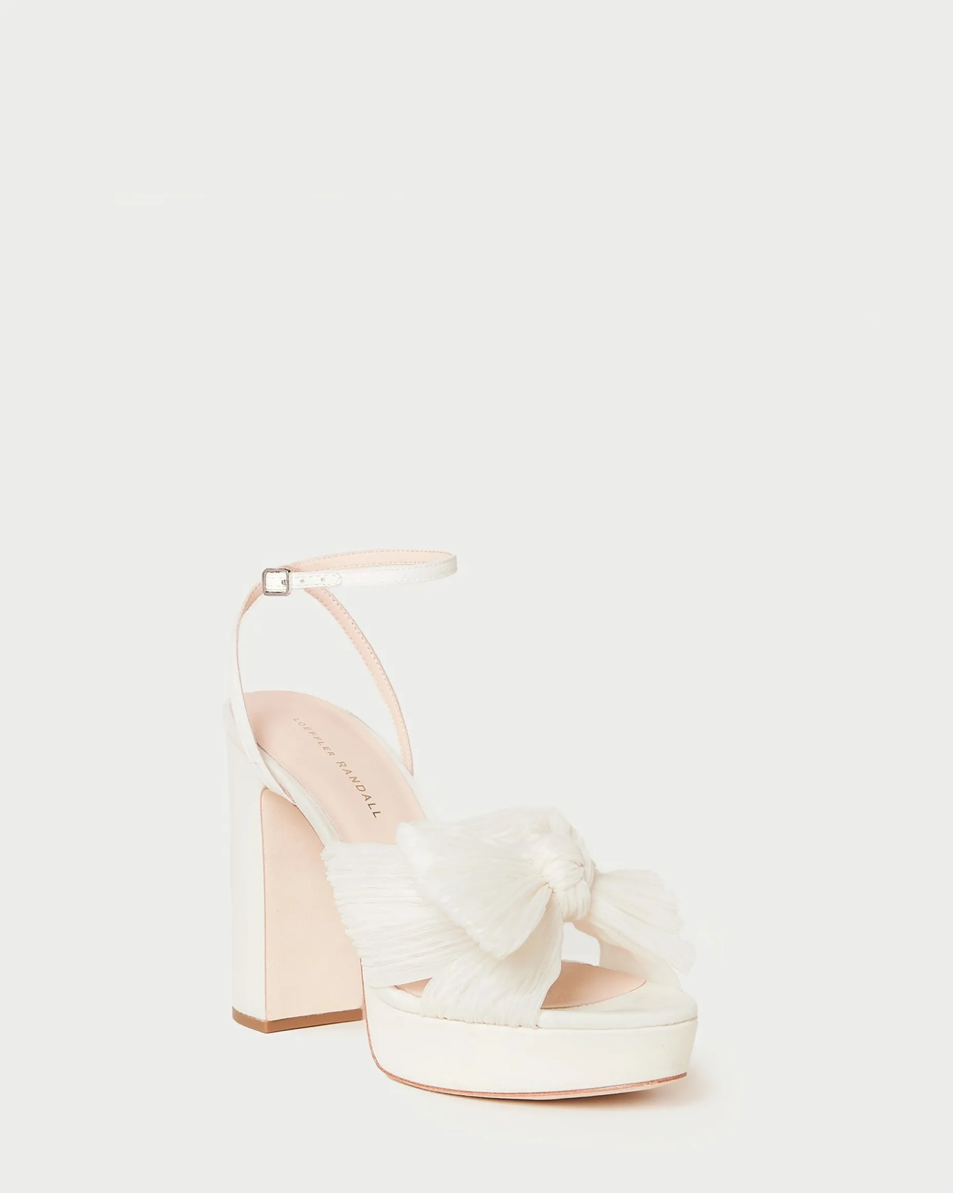 Natalia Pearl Platform Bow Heel