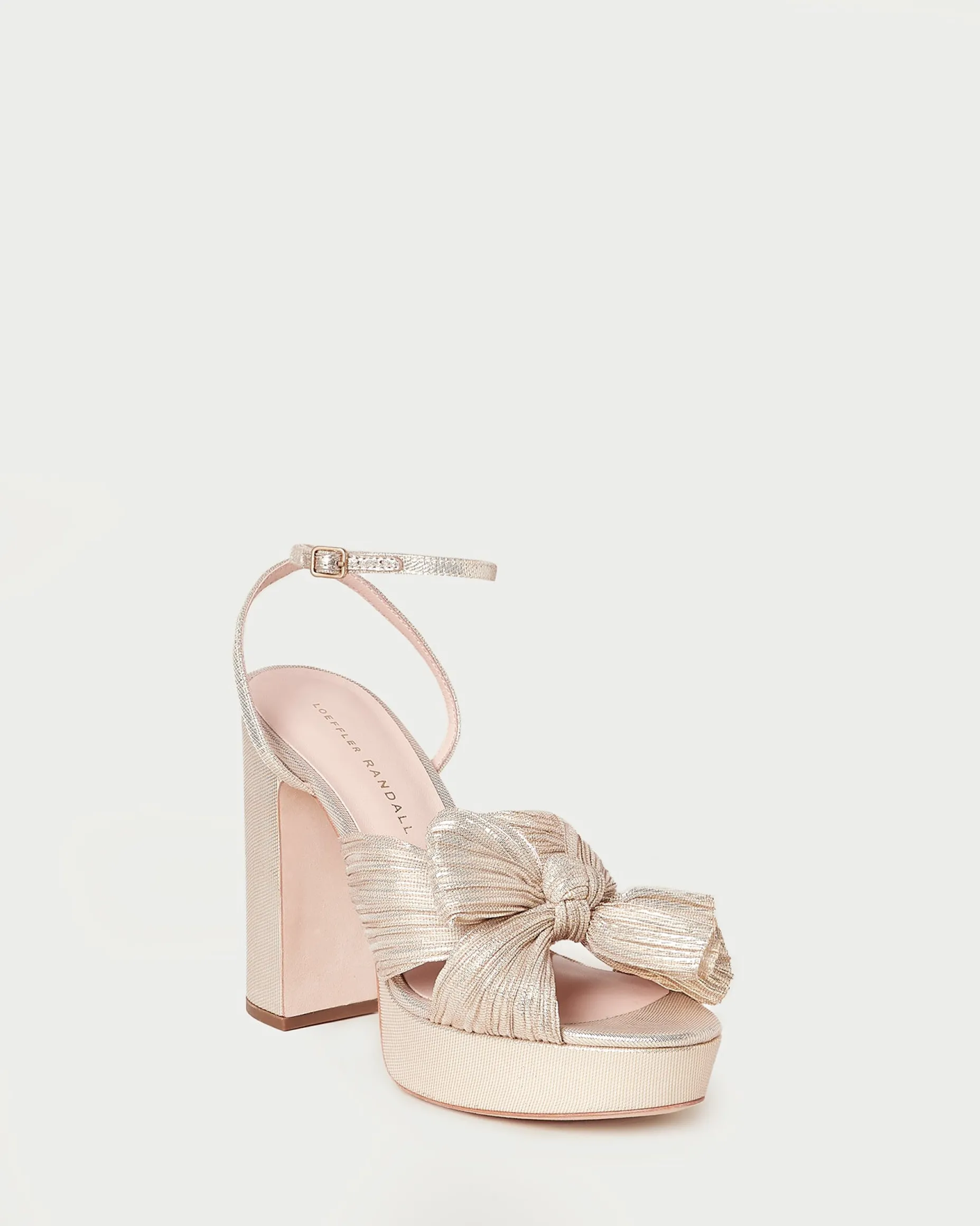 Natalia Pearl Platform Bow Heel
