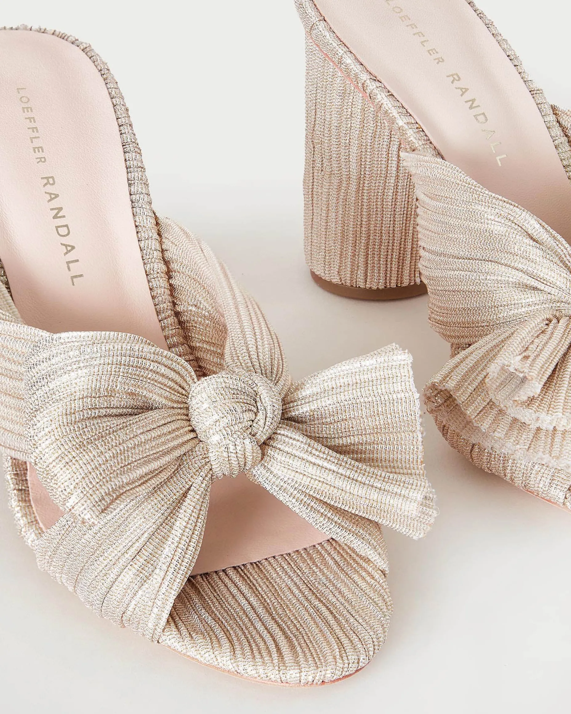 Penny Pearl Pleated Bow Heel