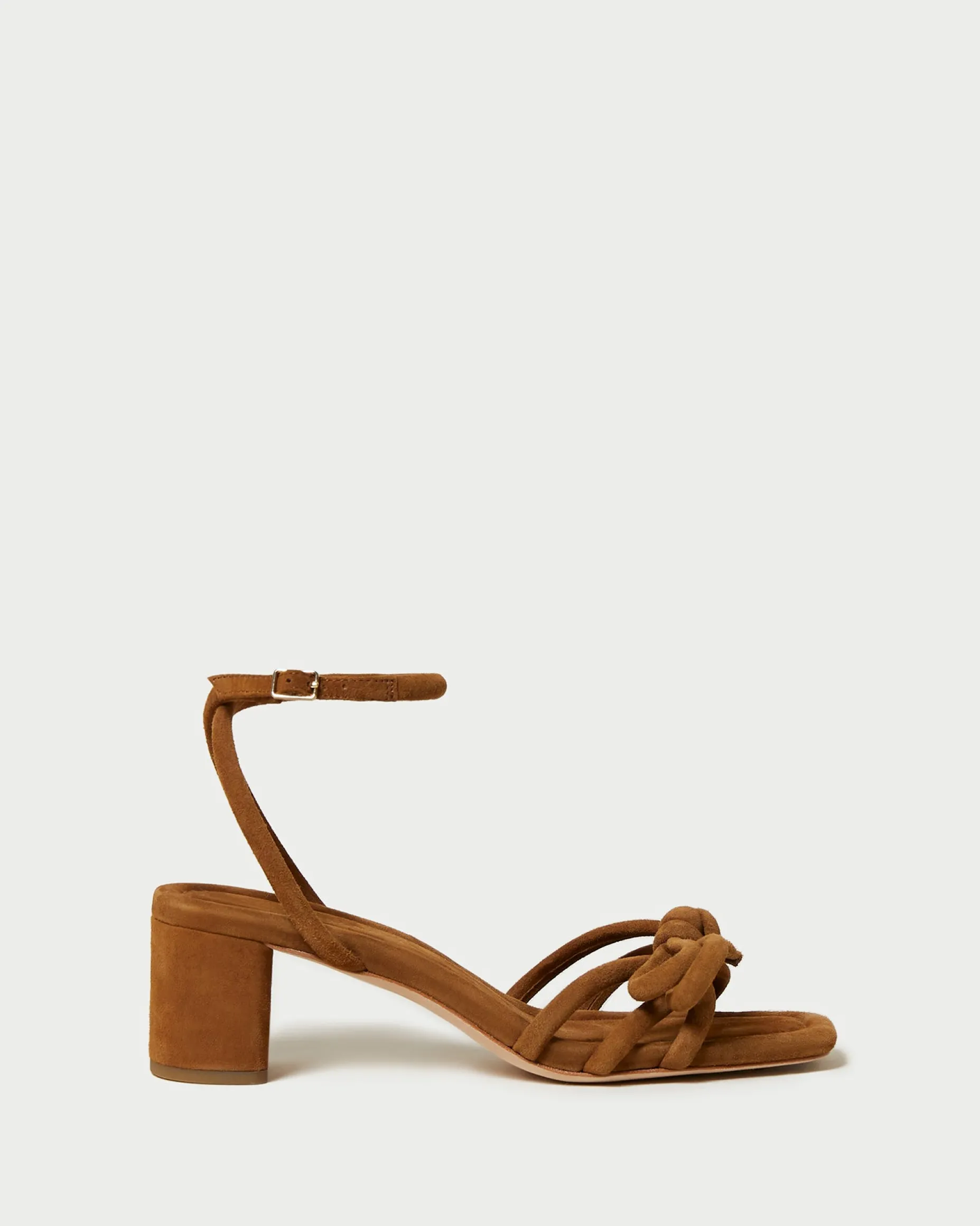 Mikel Natural Bow Mid-Heel Sandal