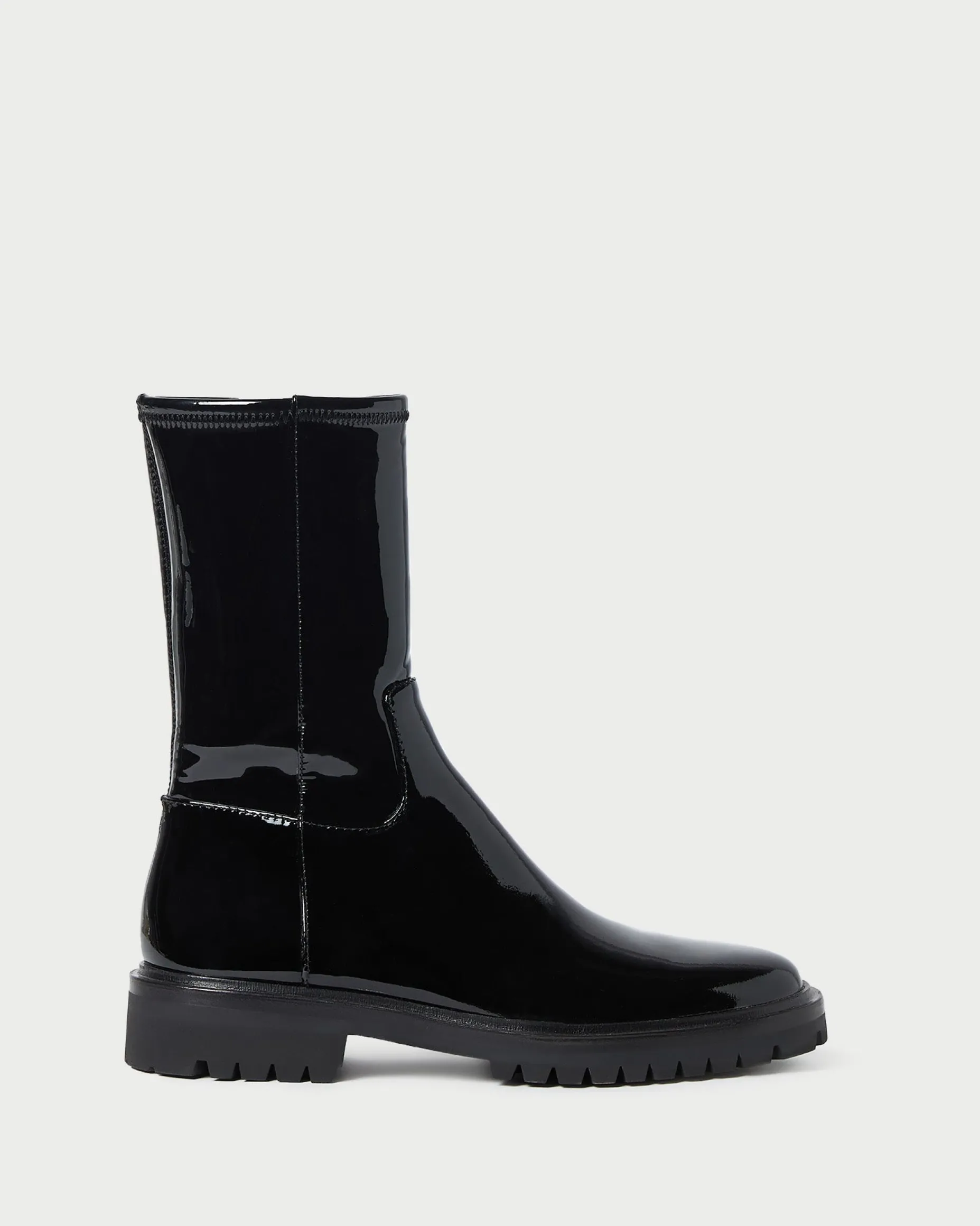 Danny Black Mid Lug Boot
