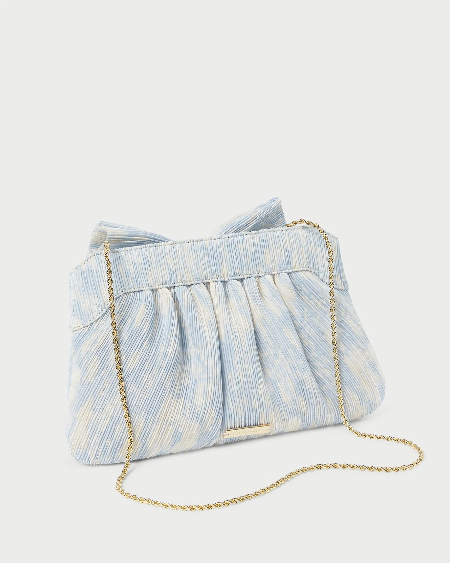Rayne Champagne Bow Clutch