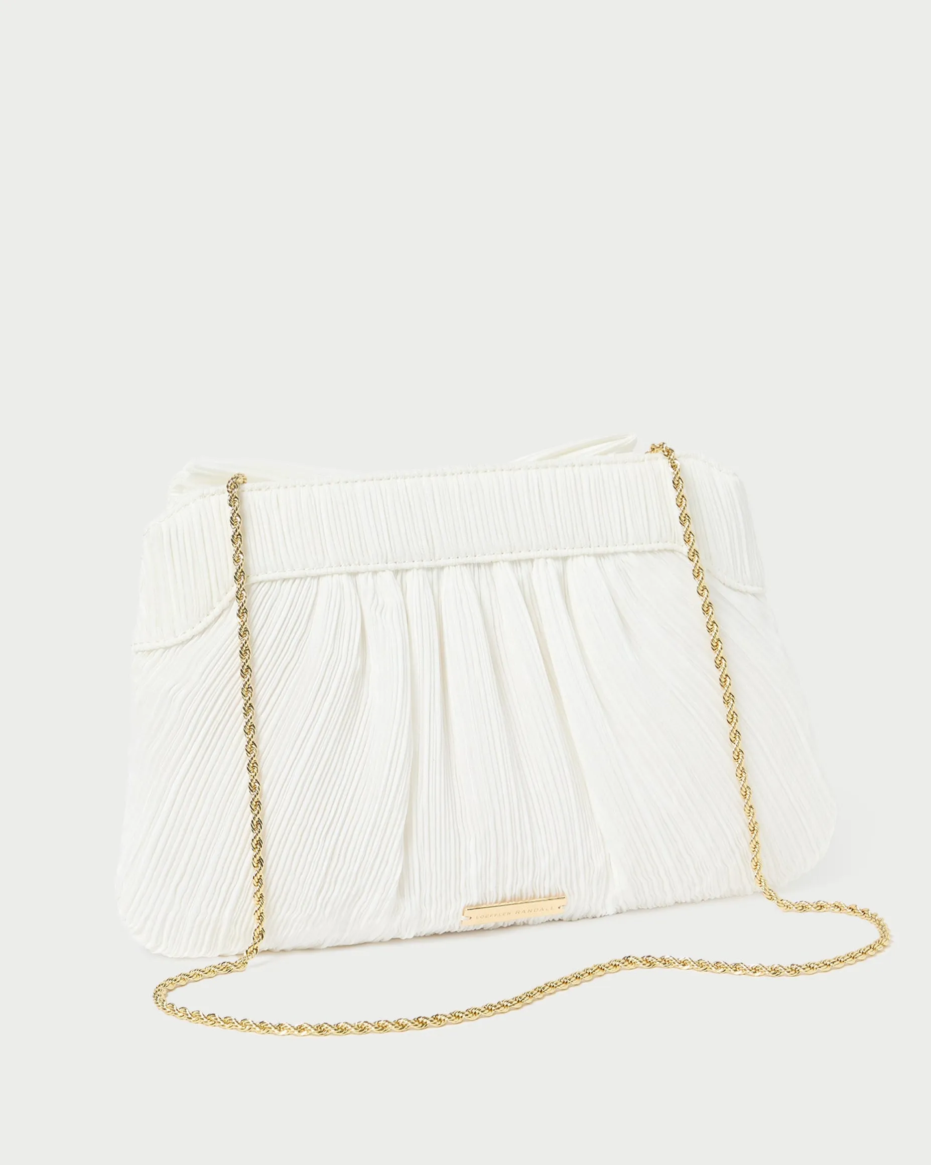 Rayne Champagne Bow Clutch