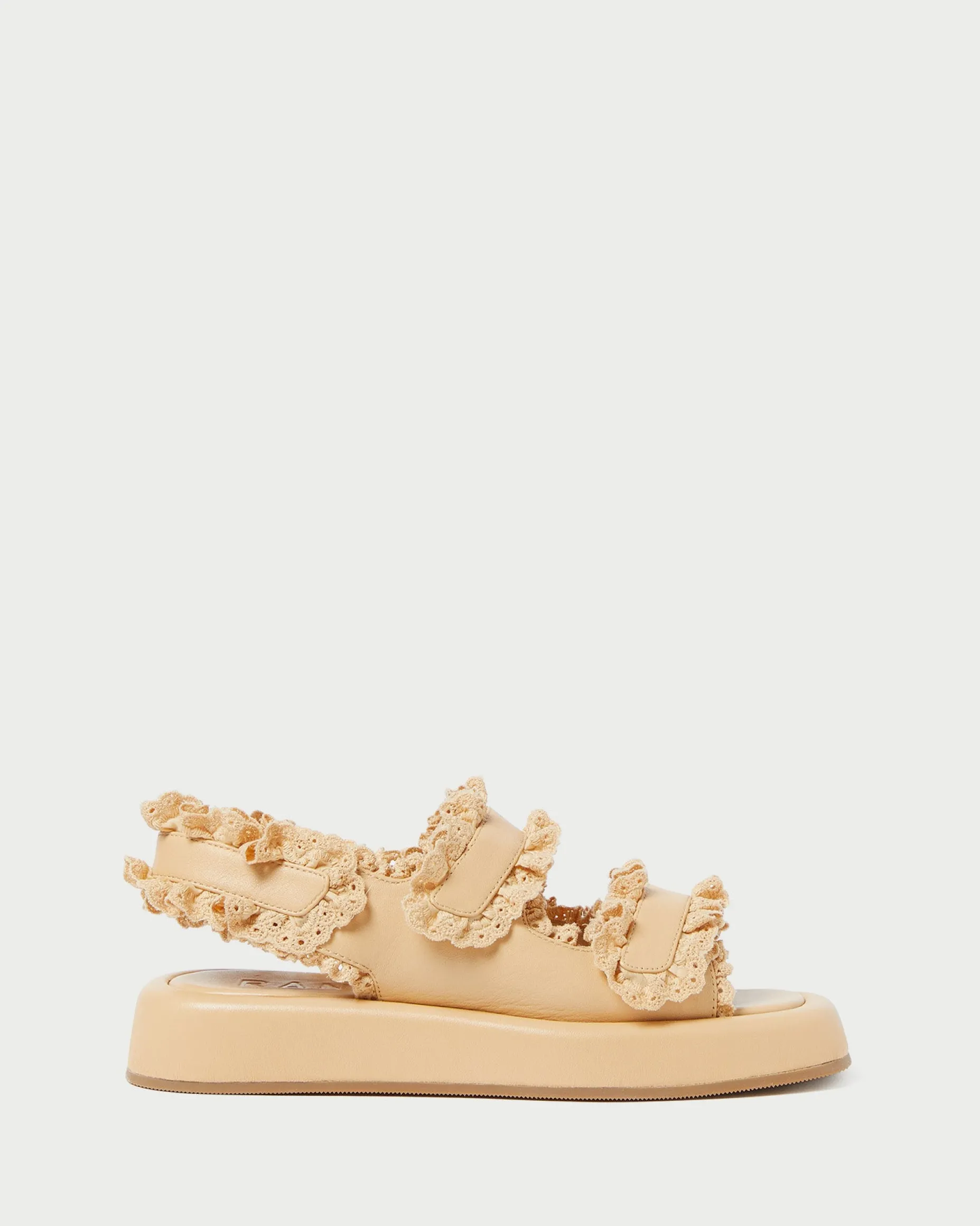 Blaise Brown Raffia Platform Sandal